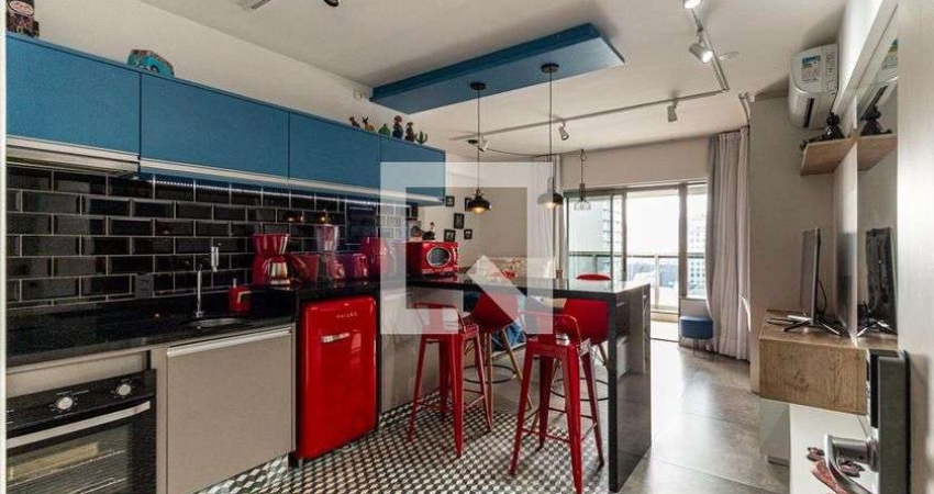Kitnet / Stúdio para Aluguel - Santa Cecília, 1 Quarto,  42 m² - São Paulo