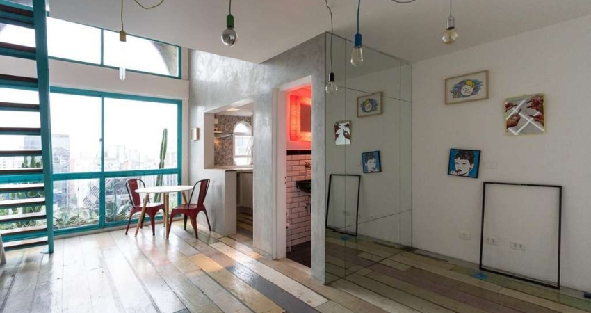 Cobertura para Aluguel - Itaim Bibi, 1 Quarto,  92 m² - São Paulo