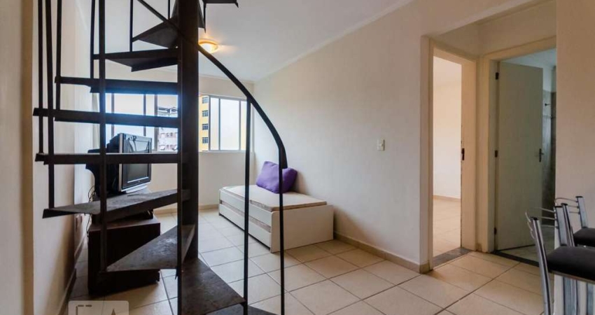 Cobertura para Aluguel - José Menino, 1 Quarto,  105 m² - Santos