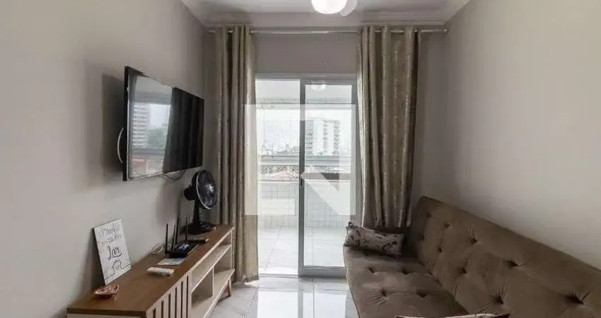 Apartamento para aluguel - nova mirim, 1 quarto,  45 m² - praia grande