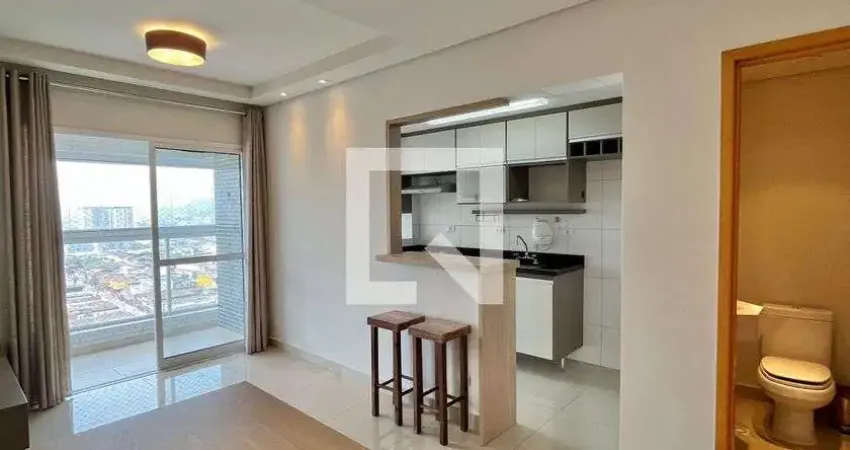 Apartamento para aluguel - vila matias, 1 quarto,  58 m² - santos