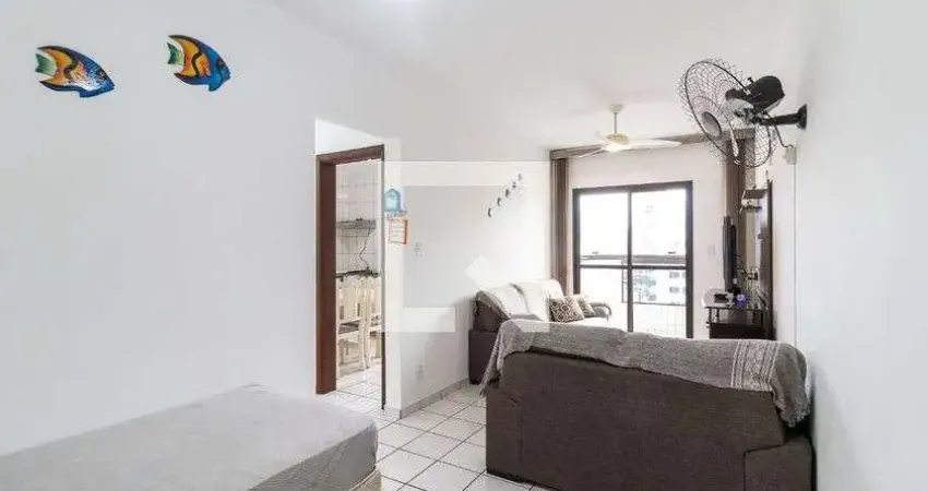 Apartamento para aluguel - guilhermina, 1 quarto,  64 m² - praia grande