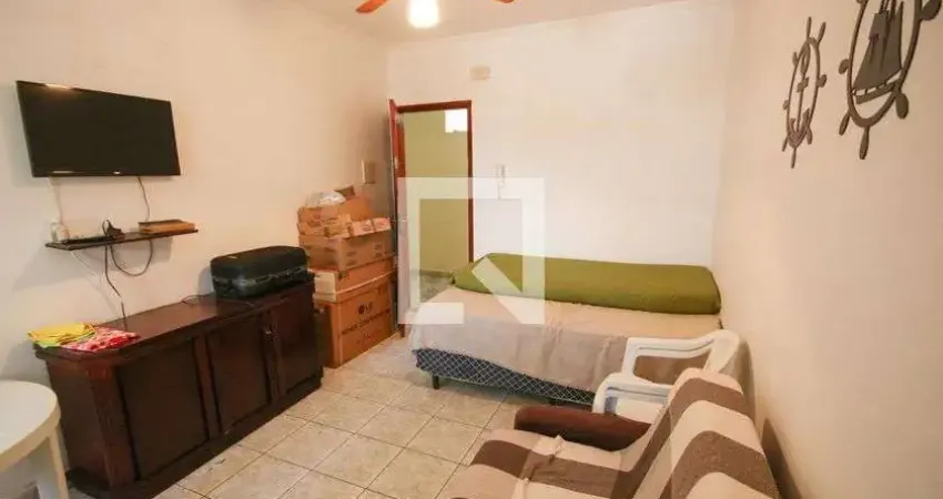 Kitnet / stúdio para aluguel - vilamar, 1 quarto,  30 m² - praia grande