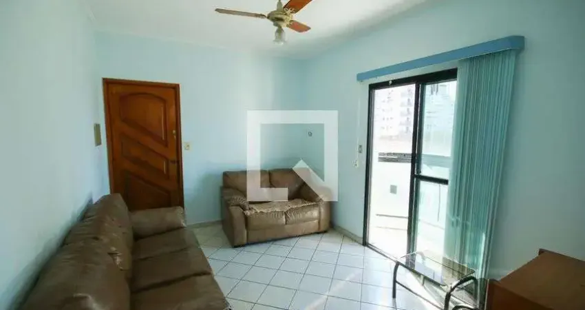 Apartamento para aluguel - guilhermina, 1 quarto,  62 m² - praia grande