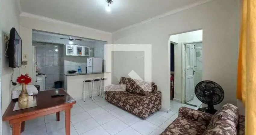 Apartamento para aluguel - guilhermina, 1 quarto,  30 m² - praia grande