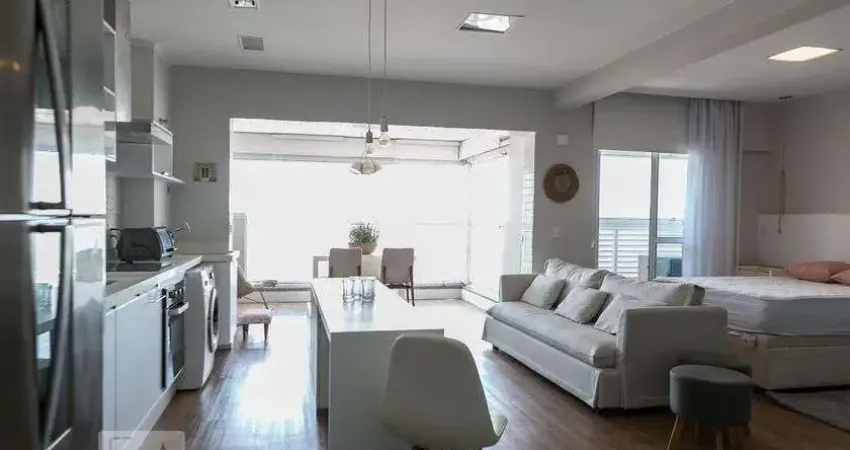 Kitnet / stúdio para aluguel - gonzaga , 1 quarto,  56 m² - santos