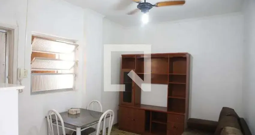 Apartamento para aluguel - boqueirão, 1 quarto,  35 m² - praia grande