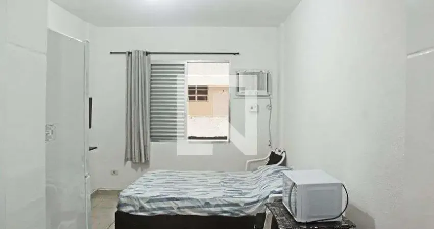 Kitnet / stúdio para aluguel - ponta da praia, 1 quarto, 24 m² - santos