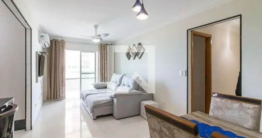 Apartamento para aluguel - vila caiçara, 3 quartos,  90 m² - praia grande