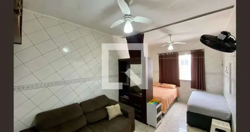 Kitnet / stúdio para aluguel - boqueirão, 1 quarto,  32 m² - praia grande