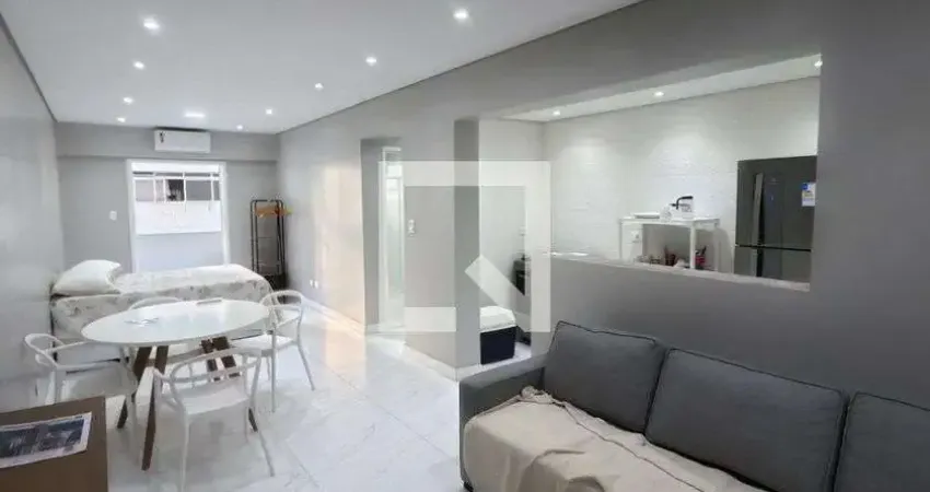 Kitnet / stúdio para aluguel - ponta da praia, 1 quarto,  63 m² - santos