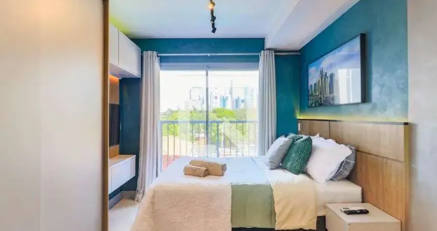 Kitnet / stúdio para aluguel - brooklin, 1 quarto,  24 m² - são paulo