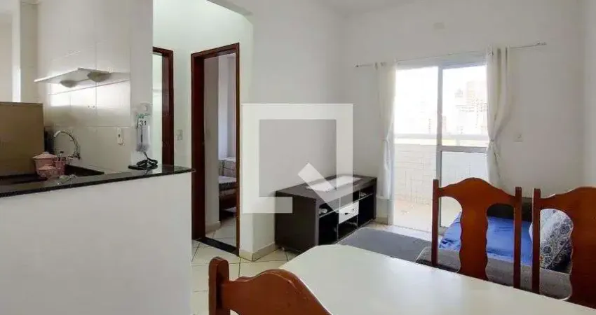 Apartamento para aluguel - vila caiçara, 1 quarto,  44 m² - praia grande