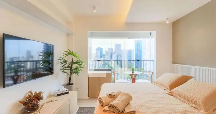 Kitnet / stúdio para aluguel - brooklin, 1 quarto,  24 m² - são paulo