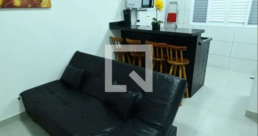 Kitnet / stúdio para aluguel - vila caiçara, 1 quarto,  30 m² - praia grande