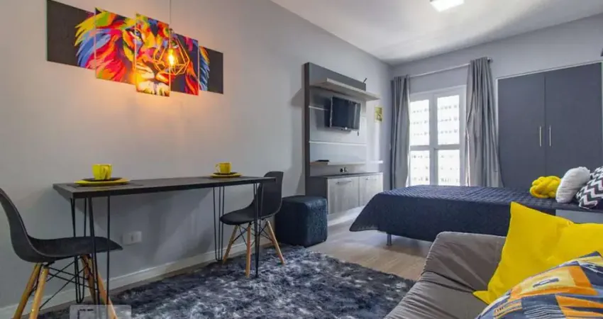 Kitnet / stúdio para aluguel - centro, 1 quarto,  27 m² - curitiba