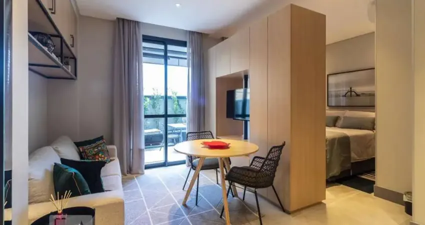 Kitnet / stúdio para aluguel - batel, 1 quarto, 48 m² - curitiba