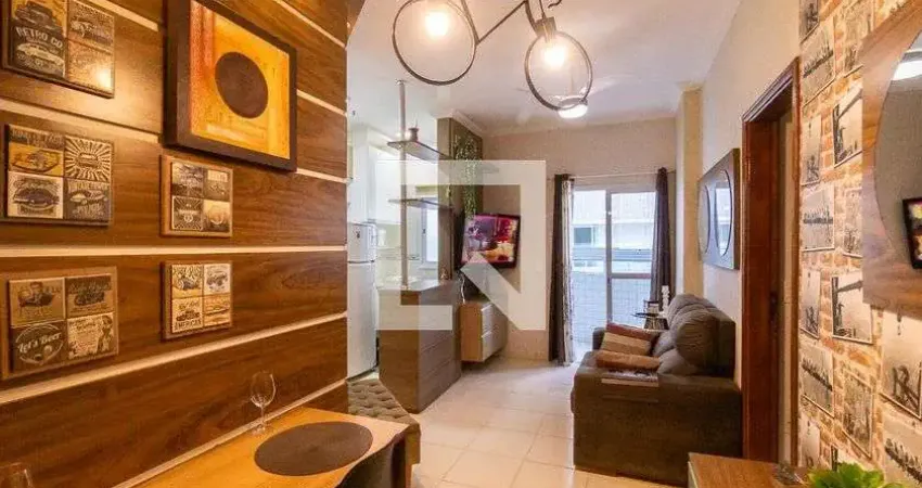 Apartamento para aluguel - boqueirão, 1 quarto, 40 m² - praia grande