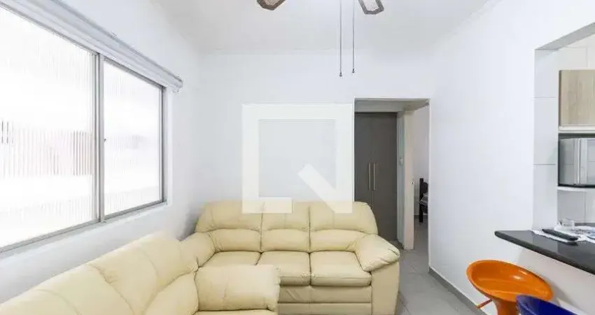 Apartamento para aluguel - guilhermina, 1 quarto, 68 m² - praia grande