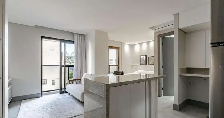 Kitnet / stúdio para aluguel - batel, 1 quarto, 40 m² - curitiba