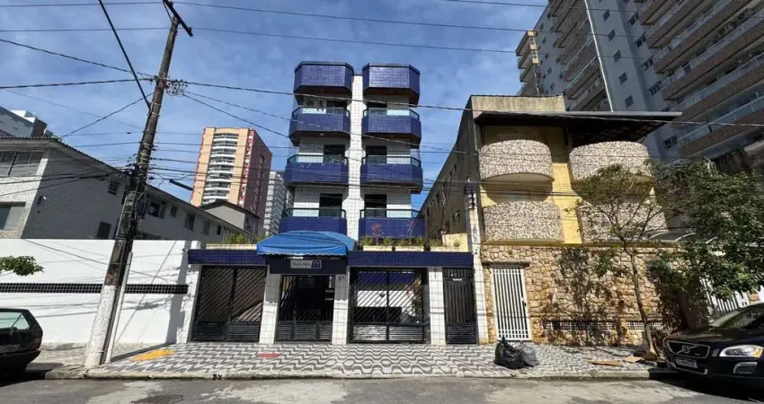 Apartamento no Canto do Forte, 1 dorm com sacada, 1 sala ampla, mobiliado, 33m².