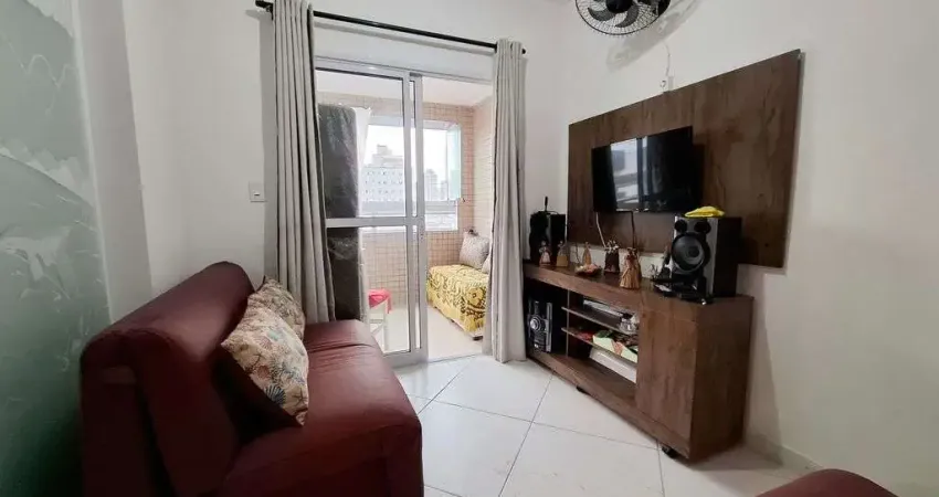 Apartamento na Ocian, Praia Grande, 2 quartos,350m da Praia, quadra, 58m²