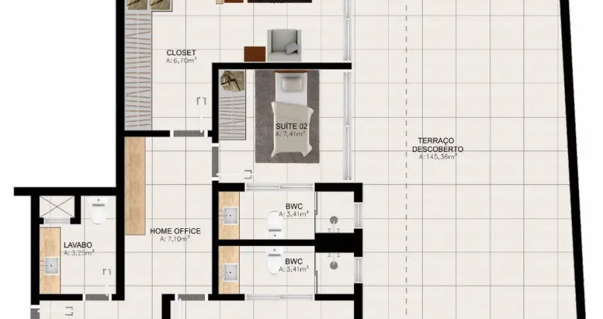 Apartamento diferenciado 201-202-203.apartamento diferenciado 202 – américa green park,  um novo jeito de viver bem: espaço, vista e liberdade.