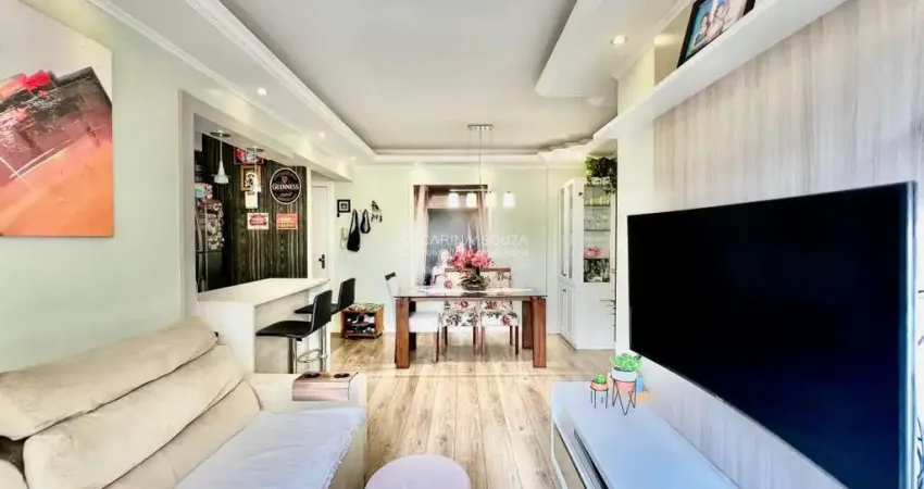 Apartamento 2 dormitórios no Jardim Mauá em Novo Hamburgo. Semimobiliado, 1 Suíte, 1 Vaga, Infraestrutura completa, Pet Friendly.