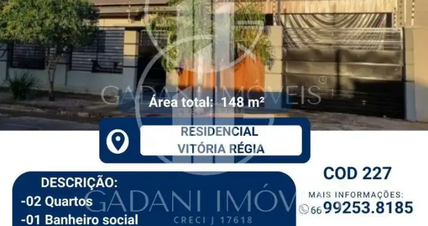 Casa com 2 quartos à venda na Rua A, 1420, Residencial Vitória Régia, Sinop