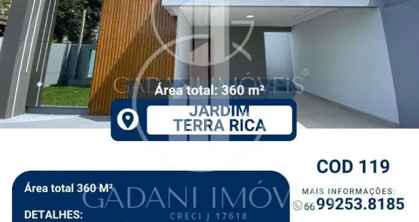 Casa com 3 quartos à venda na Rua Cianorte, 487, Jardim Terra Rica, Sinop