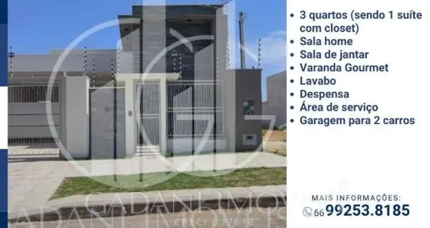 Casa com 2 quartos à venda na Rua Projetada 3, Jardim Belo Horizonte, Sinop