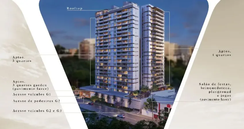 Apartamento à Venda no Rivê, Rio Vermelho - 3 e 4 Quartos