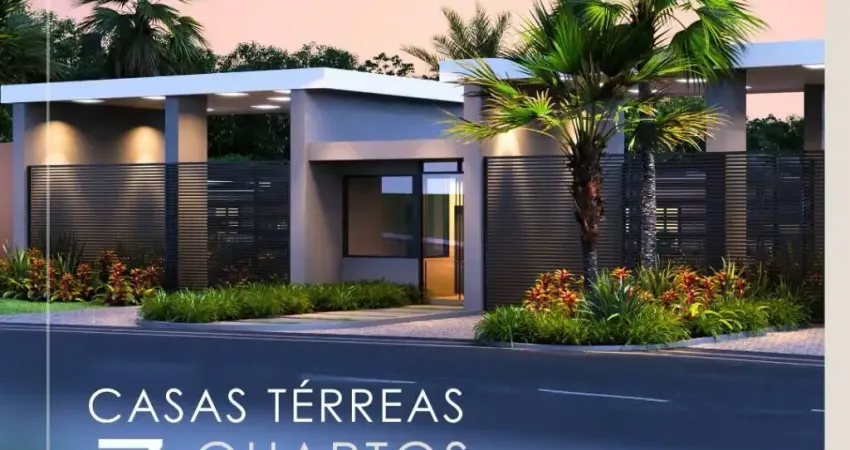 Casas térrea 3/4 com suíte e gardem privativo, em vila de abrantes