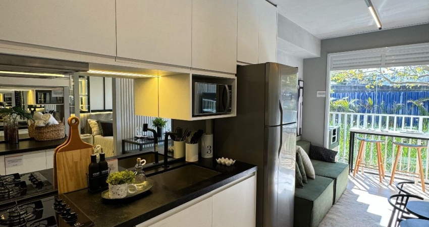 Apartamento, 1 dormitórios c/sacada. 10 áreas de lazer