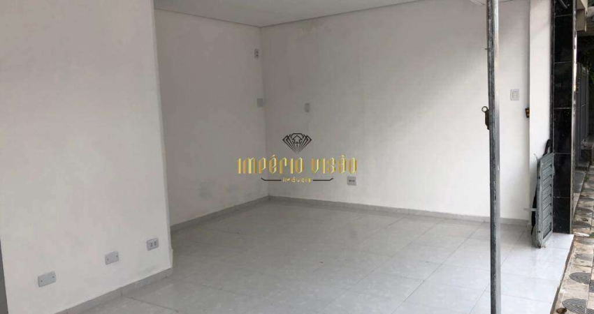 Sala comercial com 1 banheiro na área central para locação em Suzano/SP