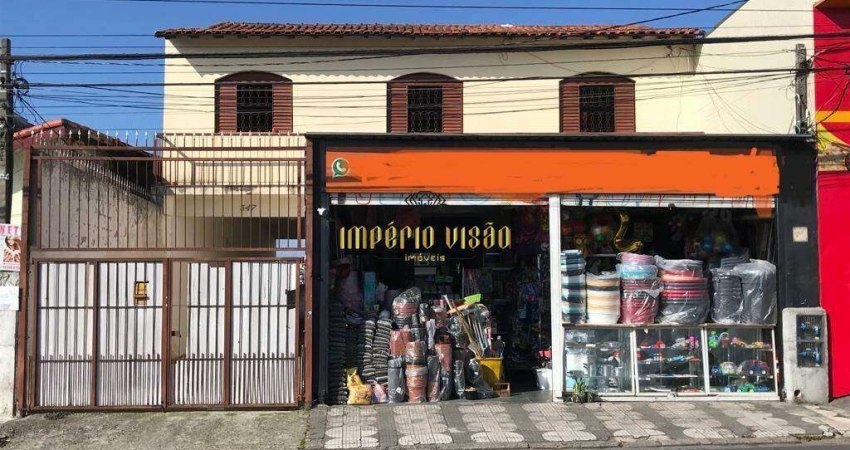Casa com Salão Comercial no bairro Mogi Moderno - Mogi das Cruzes-SP