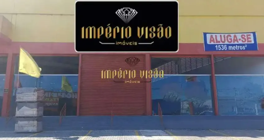 Galpão Comercial com 1.536 m² com 3 Banheiros para Aluguel no bairro Jd. Revista- Suzano-SP