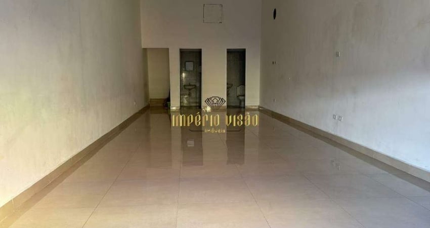Salão Comercial com 59m² com 2 Banheiros para Aluguel no Centro de Suzano - SP