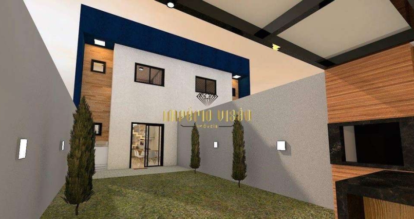 Sobrado à venda com 2 Dormitórios, sendo 2 Suíte e Quintal amplo com Área Gourmet no bairro Jardim Casa Branca - Suzano-SP