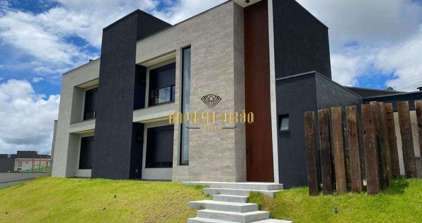 Casa de Alto Padrão à Venda com 4 Suítes, sendo 1 Master, Espaço gourmet e Piscina com borda infinita no Residencial Veneza Mogi das Cruzes-SP
