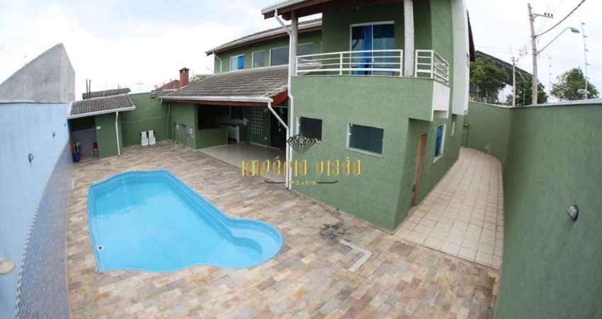 Sobrado com 4 dormitórios, sendo 2 suítes com Piscina e Churrasqueira - Chácara Faggion - Suzano - SP