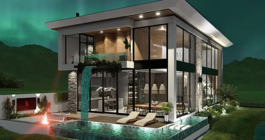 Casa alto padrão para venda em palhoça, pedra branca, 4 dormitórios, 4 suítes, 5 banheiros, 4 vagas