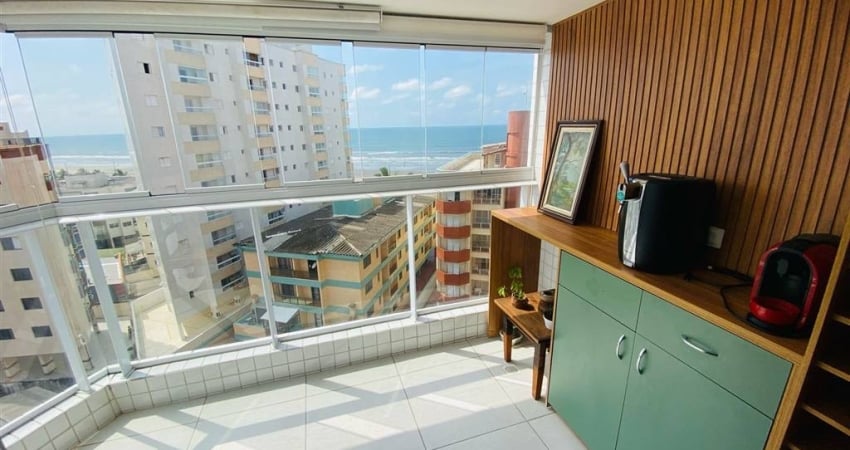 APTO 02 DORMS 1 SUÍTE, 72 M² DE ÁREA ÚTIL, MOBILIADO e DECORADO  E VISTA MAR