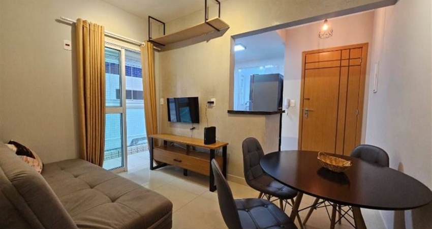 APTO 01 DORM, 53 M² DE AREA UTIL, MOBILIADO E 01 VAGA DE GARAGEM