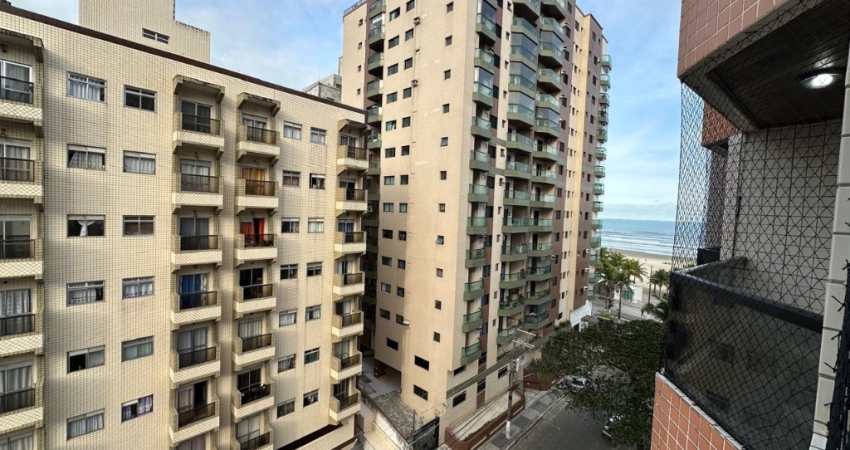 Apartamento com Vista Mar Definitiva – 1 Dormitório Revertido para 2 – Bairro Aviação – Praia Grande