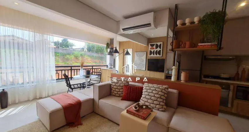 Apartamento com 2 dormitórios à venda, 68 m² por r$ 692.300,00 - jardim alvinópolis - atibaia/sp