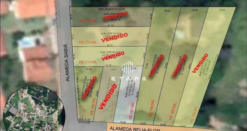 Terreno à venda, 413 m² por R$ 160.000,00 - Jardim Paraíso da Usina - Atibaia/SP