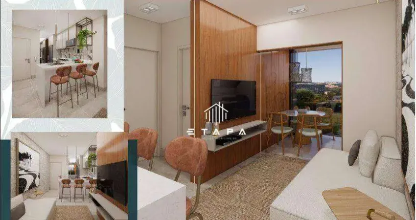 Apartamento com 1 dormitório à venda, 45 m² por R$ 449.584,52 - Alvinópolis - Atibaia/SP