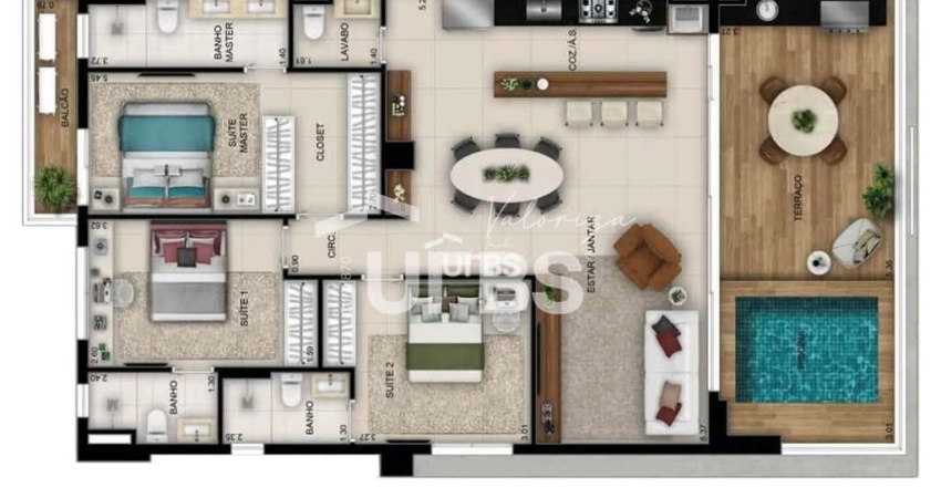Opus Gyro Ricardo Paranhos - Apartamento 3 quartos, sendo 3 suítes