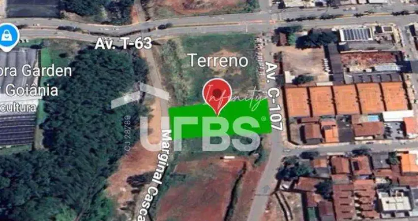 Lote Comercial de 1328,65m² no Jardim América/ Marginal Cascavel. Próximo a Avenida T-63, Supermercado Moreira, Setor Bueno, Matsuflora. Cercado por comércios consolidados: Supermercado Moreira, Big L